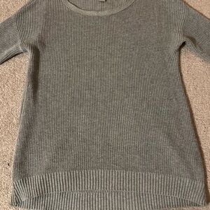 Banana Republic Women's Ribbed Knit Sweater - Gray